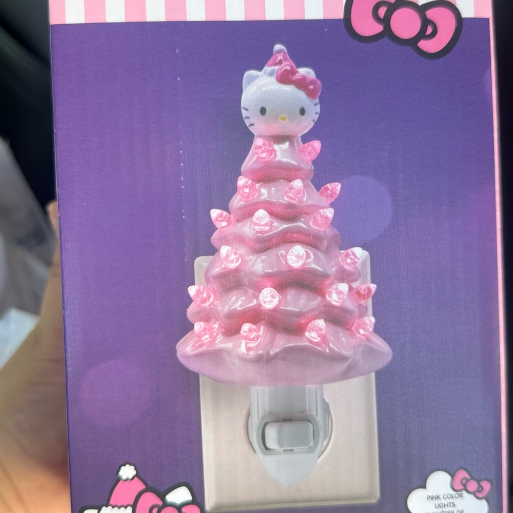 Sanrio Hello Kitty Christmas Pink Night Light